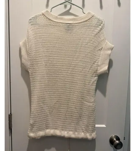 Varley Corvallis Short Sleeve Knit Womens Sweater Shirt Drawcord Size XS