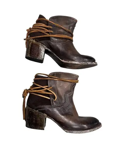 FREEBIRD by Steven Freebird Casey Distressed Brown Booties