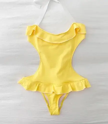 Undrest Cut Out Halter One Piece Swimsuit