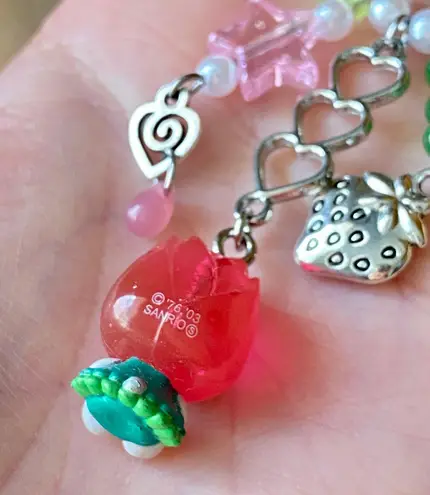 Handmade vintage y2k limited Hello Kitty reworked phone charm/bag accessory/car display🌷🩷