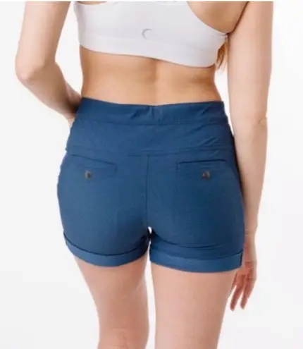 Zyia Active Blue Not Just A Trail Shorts - Medium