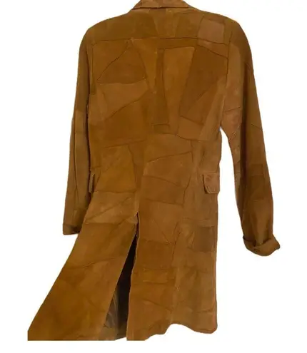 100% Leather Suede Long Jacket Lightweight​