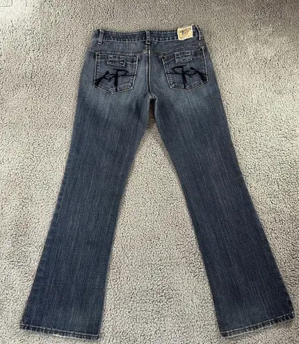 Chip And Pepper Jeans Women 28x30 Low Rise Bootcut Western Festival Boho Jr 7 Blue Size 27
