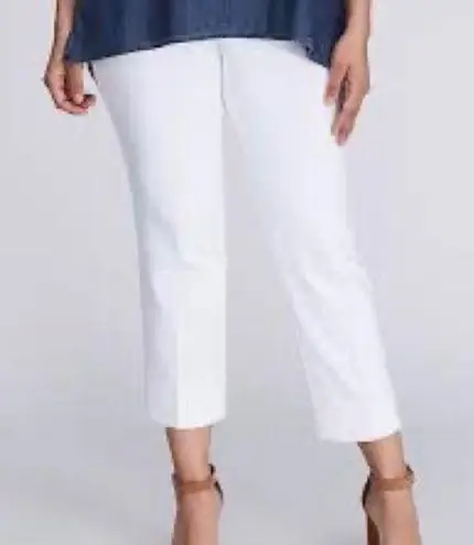 Lane Bryant  White Stretch Capri Pants