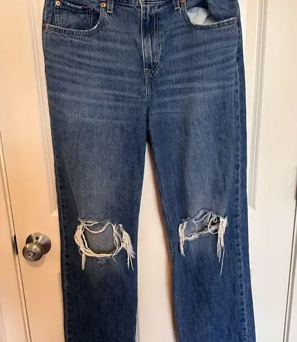 Women’s levi’s jeans low pro straight size 30 Blue