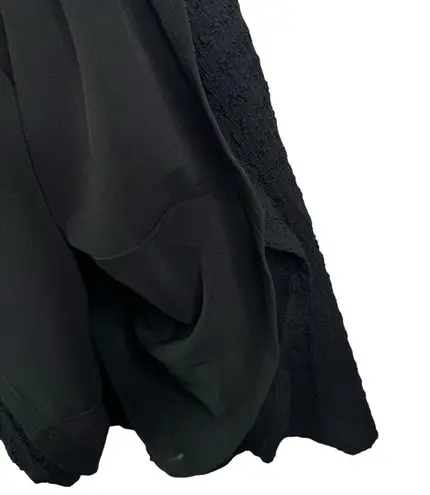 Likely NWT Eila Dress Black Textured Cutout Ring Deep V Midi A-Line Cocktail 6