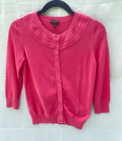 Talbots  XS Cardigan Sweater with detail design in neck - Image 1