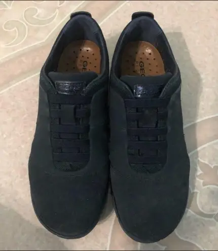 Geox Nebula navy blue suede trainers/sneakers (5)