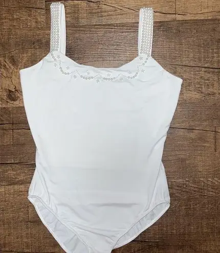 Pearl neckline Bodysuit Size M