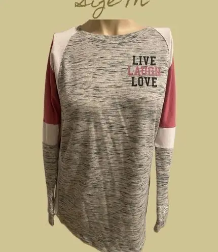 No Boundaries Live, Love ,Laugh, Sweat shirt Size M, Excel. Cond.