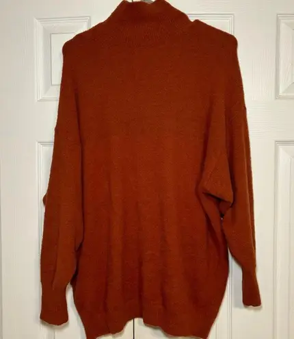 Wilfred  Free Hush Knit Turtleneck Sweater Copper Red