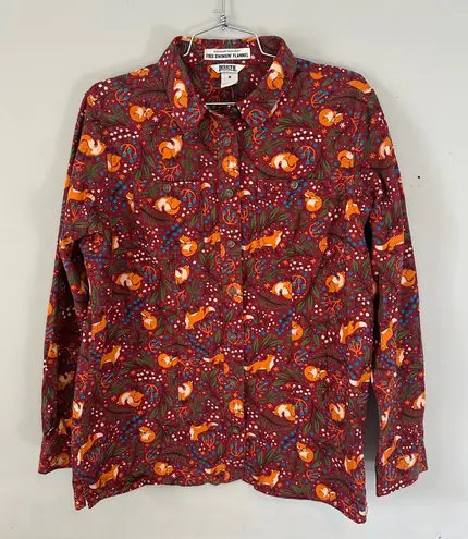 Duluth Trading Co Women’s Free Swingin’ Fox Flannel Button