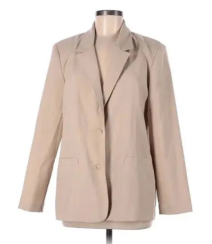Alfred Dunner Blazer Jacket Tan Beige Nude Size 8 Work Corporate Business Casual