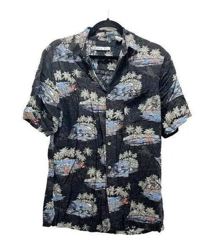 Batik Bay Vintage Hawaiian Dad Shirt Tourist Short Sleeve Collared Shirt Sz S