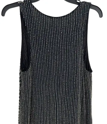 None Beaded Dress Drop Waist Evening Style Size S/M (estimated)