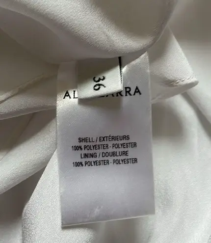 Altuzarra Mayumi white pleated side tie skirt Size 4