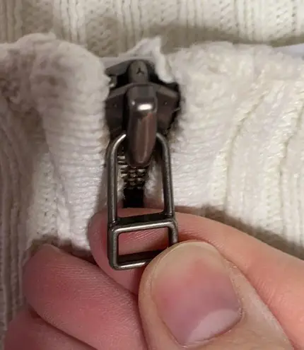 Woolrich mock neck quarter zip ribbed sweater sz S