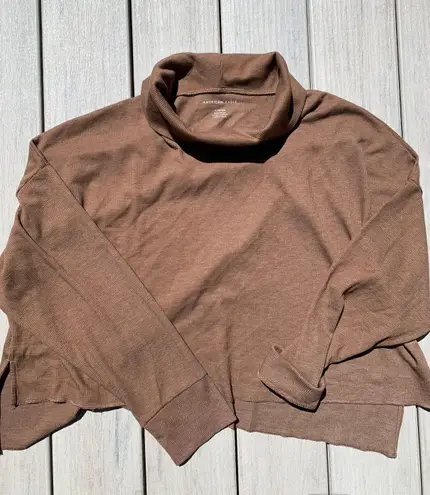 American Eagle Outfitters Sweater Top Brown Size XL