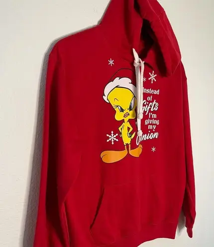 Looney Tunes Tweety Bird Christmas red Sweatshirt Hoodie