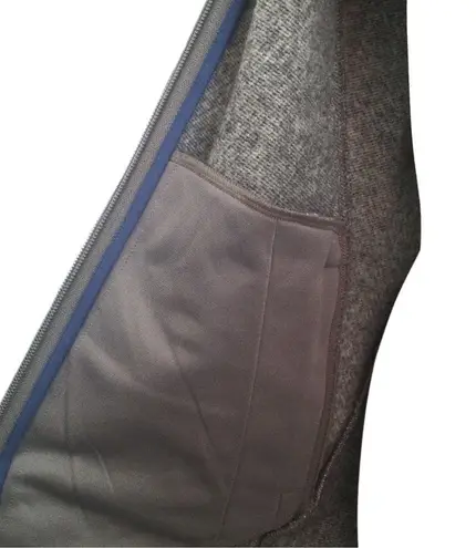 Athleta  Stroll Fleece Full Zip Jacket in Egret Grey Size Small Nwot