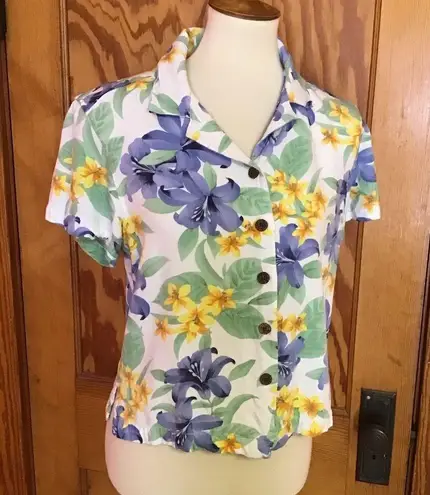 Caribbean Joe Retro Y2K Hawaiian floral shirt