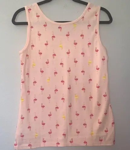 Lands'End Lands’ End Flamingo Print Tank Top