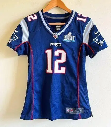 Nike  New England‎ Patriots #12 Tom Brady Super Bowl 52 LII NFL Jersey Women's S