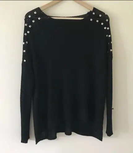Nollie black knit oversized sweater