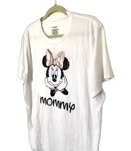 Goodfellow & Co Minnie Mouse Graphic Tee Disney Cartoon Short Sleeve White T Shirt Sz XL