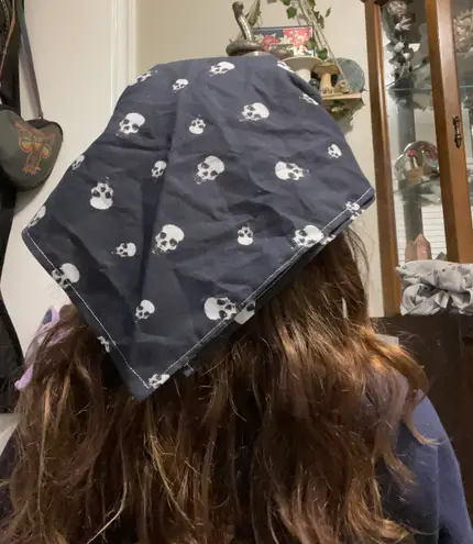 skull bandana Black