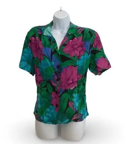 Jaclyn Smith Floral Button Down