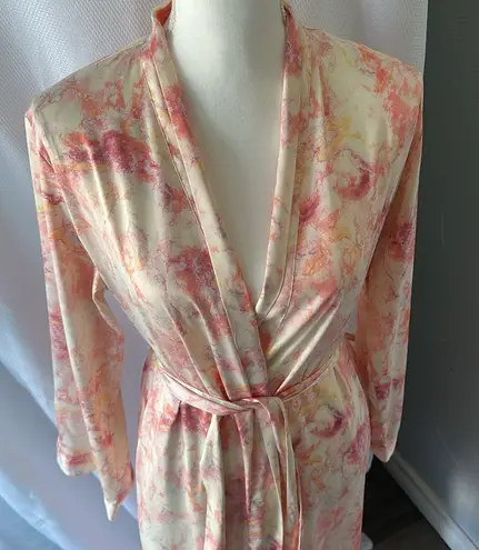 Stars Above Pink and Cream Floral Robe