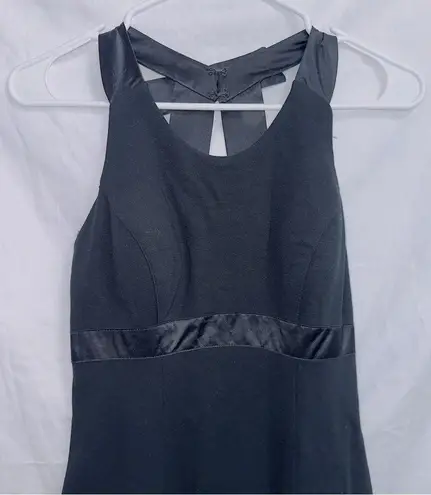 Cache  Y2K Black Sleeveless A-line Midi Dress size 4