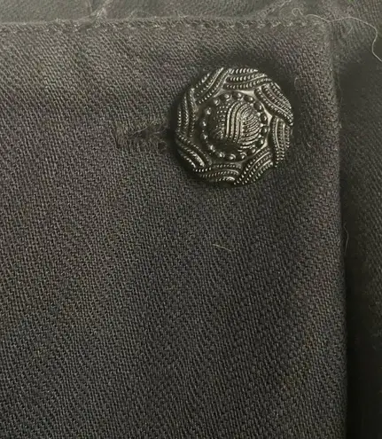 Norton Mcnaughton Vintage Black Wrap Midi Straight Skirt