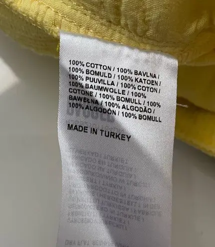 The Ragged Priest Yellow Dub Corduroy Women's Shorts Size 24