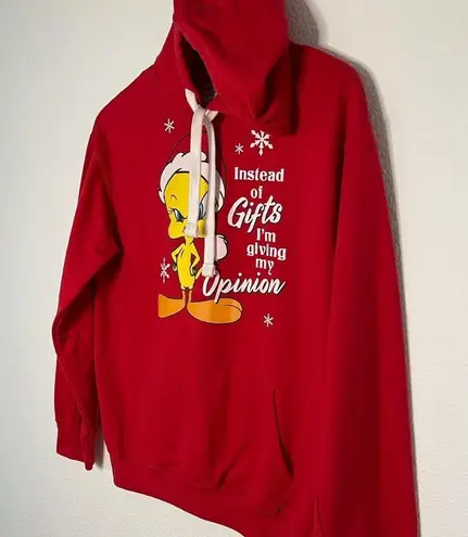 Looney Tunes Tweety Bird Christmas red Sweatshirt Hoodie