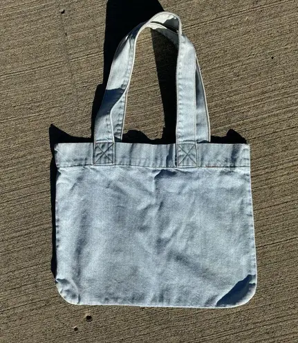 Guess VTG  Denim 1992 Tote Bag Large Women’s Logo Multicolored