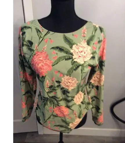 Aguabendita Target Green Floral New NWT Swim Suit Wear XL (16)