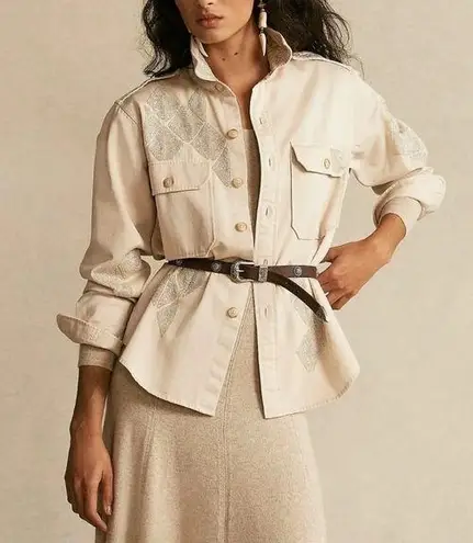 POLO by Ralph Lauren Beaded Twill Button Down Shirt NWT Sz XXL