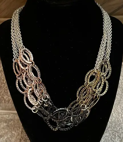 Premier Designs NEW October Zest Mixed Metals Necklace