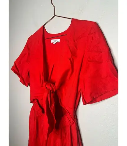 THAKOON x RTR Red Linen Blend Tie