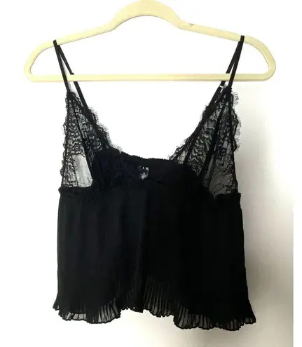 NWT Bluebella Victorias Secret Black Plisse Lace Strappy Pleated Cami Lingerie M Size M