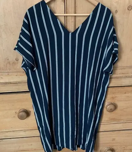 Madewell  Striped Navy/Cream Plaza Sheath Dress