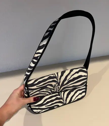 JustFab Glassons Zebra Shoulder Bag