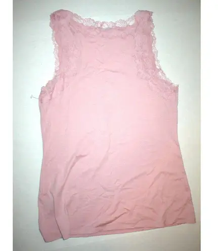 NWT $195 New Designer Josie Natori Silk Camisole Top Pink Tank M Rose Womens Size M