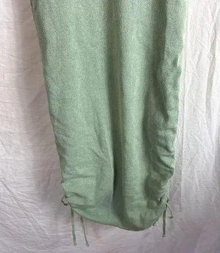 LIONESS  Military Minds Sage Green Mini Dress with Ties Size Large