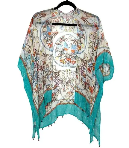 Soft Surroundings Women’s Eloise Floral Open Front Kimono Size S/M