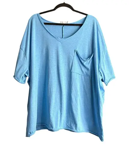 Zenana Outfitters Blue Boxy Oversized T-Shirt