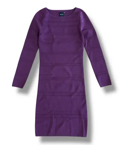 Rolo & Ale Plum Bandage Bodycon Dress Women’s Small Long Sleeve Cocktail Party Red