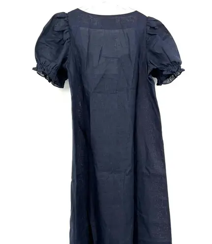 Sleeper Navy Brigitte Midi Linen Dress Size Large NWT Blue - $185 (36% Off  Retail) New With Tags - From J